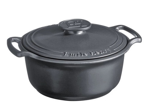 Emile Henry - 6.5L Graphite Sublime Round Stewpot