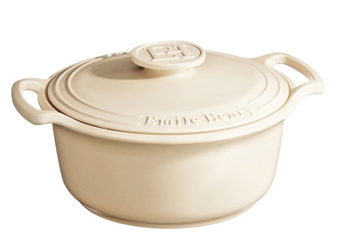 Emile Henry - 5.5L Cream Sublime Round Stewpot