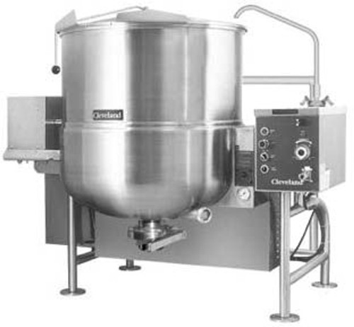 Cleveland - 80 Gallon Natural Gas Horizontal Agitator Tilting Mixer Kettle - HAMKGL80T