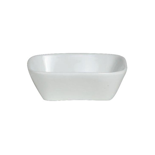 Varick - 5 1/2 Oz White Cafe Porcelain Square Ramekin (36 Per Case) - 6900E568