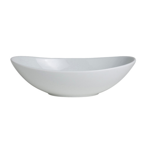 Varick - 1 3/4 Oz White Cafe Porcelain Oval Bowl (36 Per Case) - 6900E585