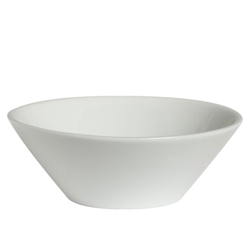 Varick - 4 3/4 Oz White Cafe Porcelain Form Fruit Dish (12 Per Case) - 6900E575