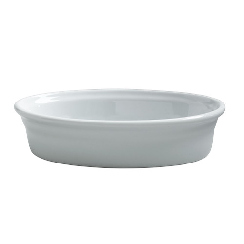 Varick - 16 Oz White Cafe Porcelain Oval Baker (12 Per Case) - 6900E527