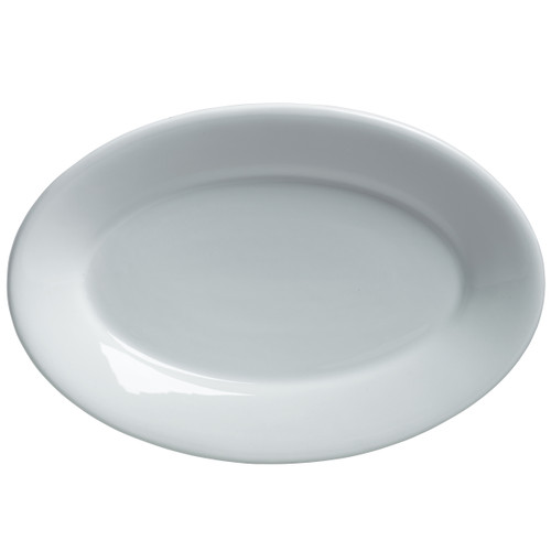 Varick - 11 1/2 In X 7 3/4 In White Cafe Porcelain Platter Oval (12 Per Case) - 6900E520