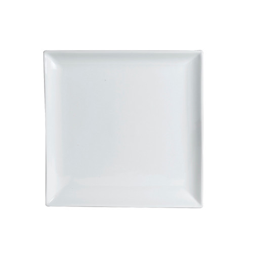 Varick - 10 In White Cafe Porcelain Square Plate (12 Per Case) - 6900E538