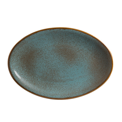 Anfora - 10 In X 7 1/2 In Blue Alma Platter Oval (12 Per Case) - A320P236
