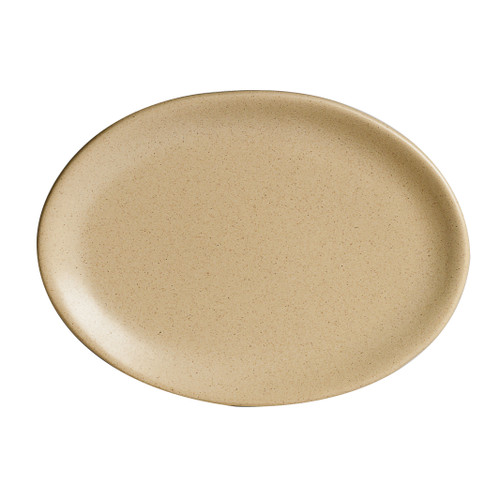 Anfora - 8 In X 6 In Tan Chena Platter Oval (24 Per Case) - A921P129