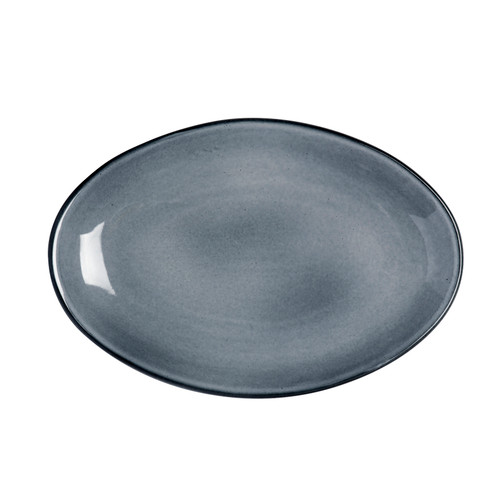 Anfora - 13 1/2 In X 9 In Gray Denali Platter Oval (6 Per Case) - A940P128