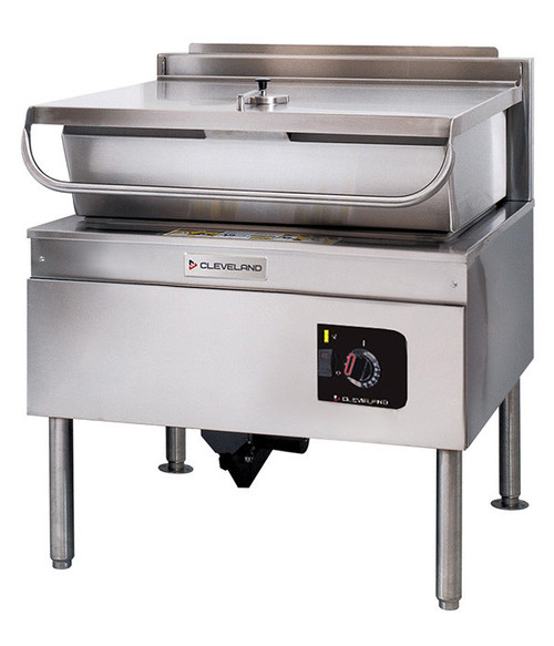 Cleveland - DuraPan 30 Gallon Electric Tilting Braising Pan/Skillet 240V/1Ph - SEL30TR