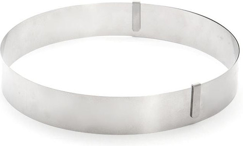 de Buyer - Giant  Extensible Stainless Steel Round Pastry Ring