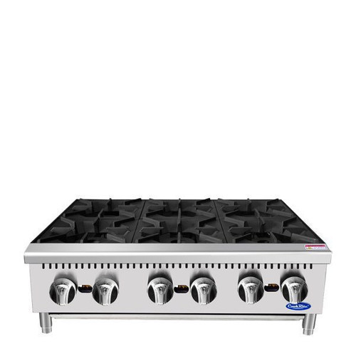 Atosa - 36" Six Burner Liquid Propane Hot Plate - ACHP-6