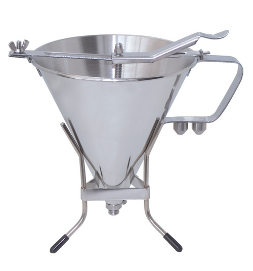 e Buyer - 1.9L Stainless Steel Automatic Piston Funnel W/ Stand - 77335402