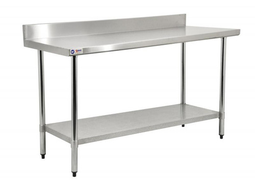 Omcan - 30" x 60" Stainless Steel Work Table w/ Backsplash - 22089