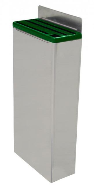 Omcan - Extra Small Stainless Steel Knife Rack w/ Green Plastic Insert - 12916