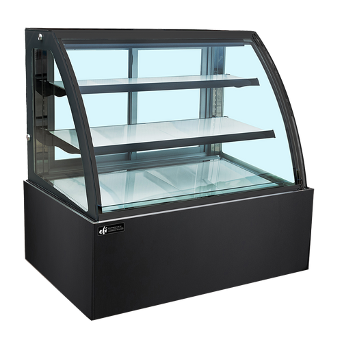 EFI Sales - 35" Black Refrigerated Deli Display Case w/ Curved Glass - CGCM-3547