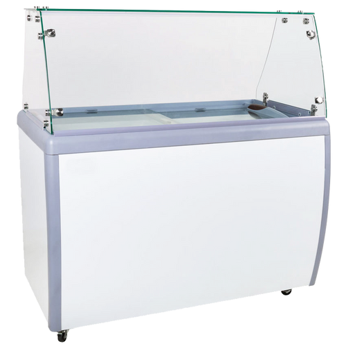 EFI Sales - 39" White Ice Cream Dipping Display Freezer - FICD-39