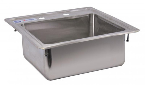 Omcan - 12.5" x 10.5" x 5.5" Stainless Steel Single Drop-In Sink w/ Self-Rimmed Edge - 39784