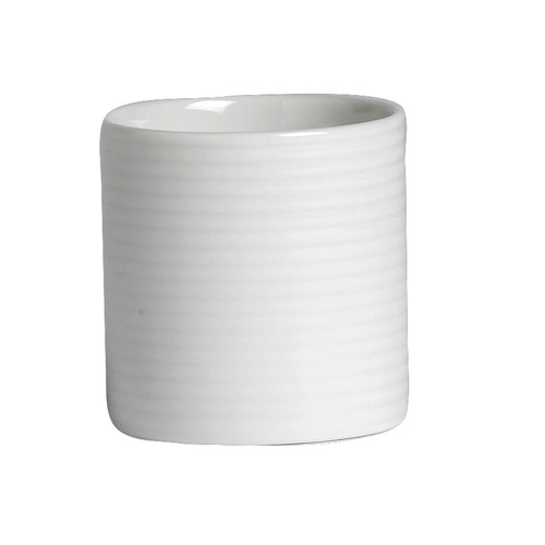 Rene Ozorio - 2 Oz White Aura Small Sauce Pot (36 Per Case) - 6300P257