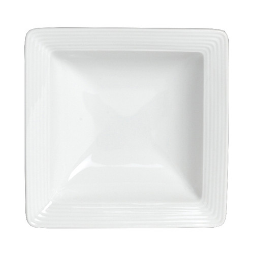 Rene Ozorio - 13 Cm White Aura Sq. Condiment Bowl (24 Per Case) - 6300P082