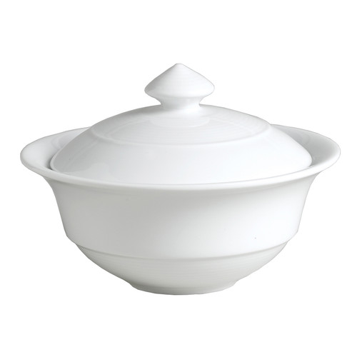 Rene Ozorio - 6 5/8 In White Aura Lid For (24 Per Case) - 6300P042