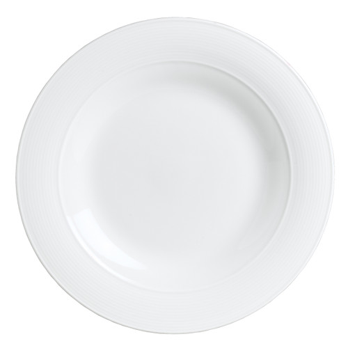 Rene Ozorio - 6 3/4 In White Aura Mid Rim Plate (24 Per Case) - 6300P013