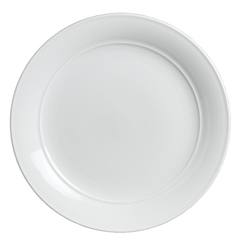 Rene Ozorio - 10 3/4 In White Aura Banquet Rim Plate (24 Per Case) - 6300P302