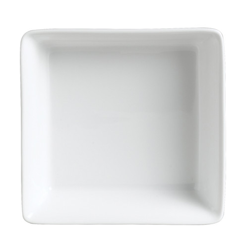 Rene Ozorio - 6 In X 2 In White Aura Square Tray (24 Per Case) - 6300P100