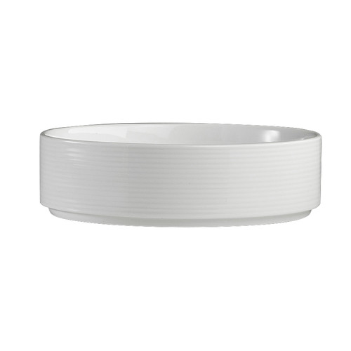 Rene Ozorio - 22 Oz White Paul Liebrandt Stack Bowl (12 Per Case) - 6327P856
