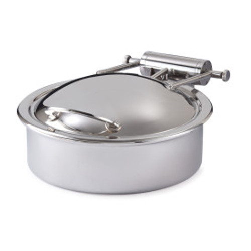 D.W. Haber - 4 Qt Stainless Steel Round Chafer w/ Hinged Lid - DW04WGHSS