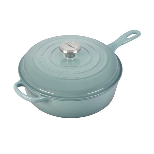 Le Creuset - 3.6L (3.75QT) Sea Salt Covered Sauté Pan