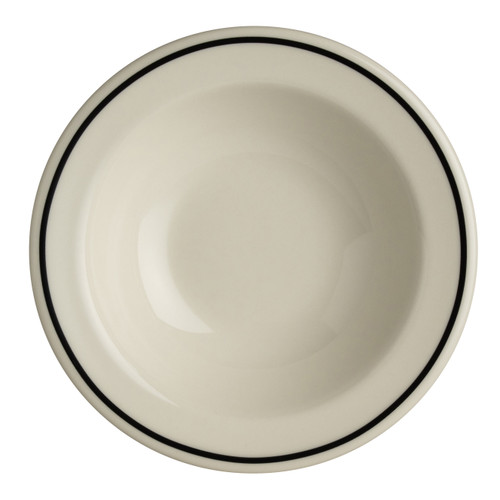 Homer Laughlin - 9 Oz Black Line Narrow Rim Grapefruit Bowl (36 Per Case) - HL1701743