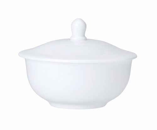 William Edwards - 4 5/8 In Coupe White Bowl Lid (Fits And0126) (12 Per Case) - 82000AND0127
