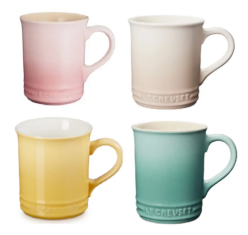 Le Creuset - .4 L Multi Color Pastel Coffee Mug - Set of 4