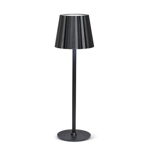 Abbott -Black Fluted Shade LED Table Light 12-24 HR