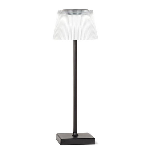 Abbott - Fluted Frost Black Shade LED Table Light 6-12 HR