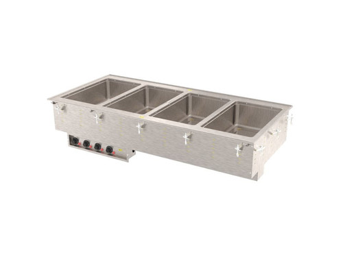 Vollrath - Four-Well Marine Grade Modular Drop-In Hot Well 120V w/ Infinite Controls & Manifold Drain - 3640650HD
