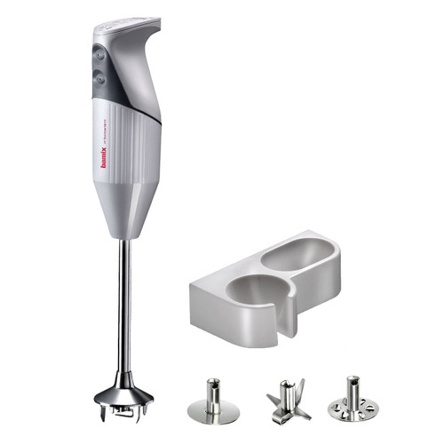 Bamix - White 7.3 In G200 Gastro Pro-2 Hand-Held Blender - 5 Piece Set