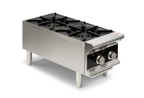Vollrath - 12" Gas 2-Burner Hot Plate - HPG2-12