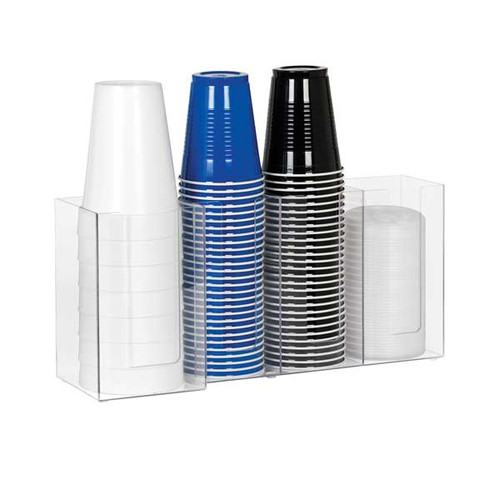 Dispense-Rite - Acrylic Countertop Cup & Lid Organizer - CTHL-4