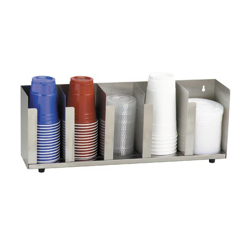 Dispense-Rite - Stainless Steel Countertop Cup & Lid Organizer - CTLD-22