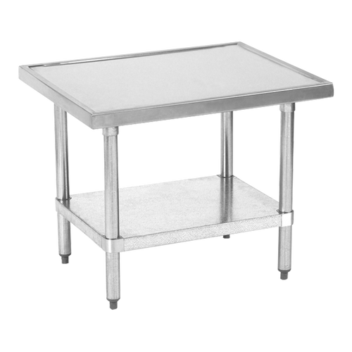 Globe - 30" x 24" Stainless Steel Mixer Table w/ Galvanized Shelf - XTABLE