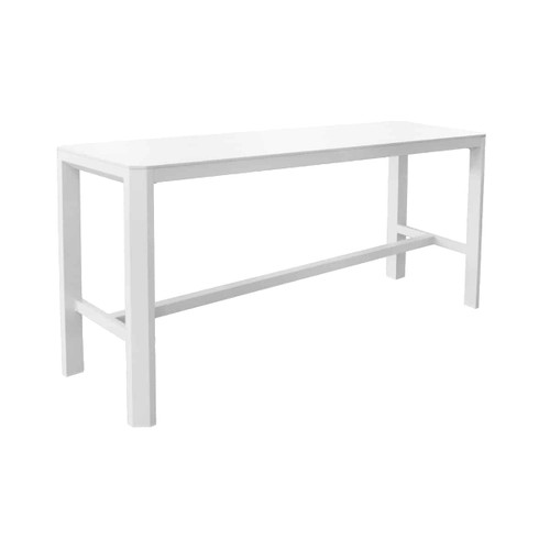 BUM - Stone 72" x 24" White Counter Height Table - T-BUM-CG-T-110CCC-WHITE