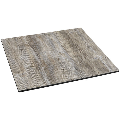 BUM - Compact HPL 24" Square Vintage Pine Tabletop - TT-SV-VP24SQ
