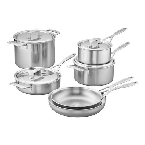 Demeyere - Industry 5 10 Piece Stainless Steel Cookware Set - 1029795