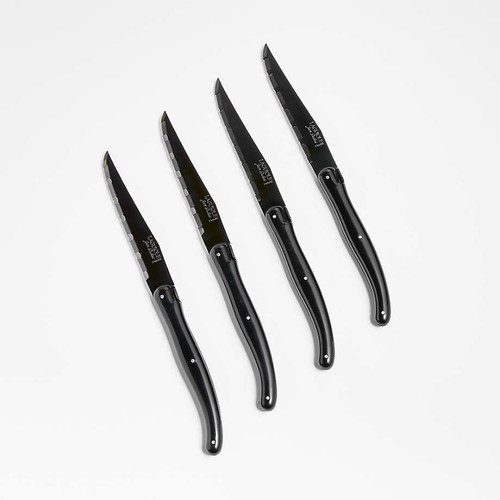 Vanderlinden - Laguiole Designer 4 Black on Black Steak Knives