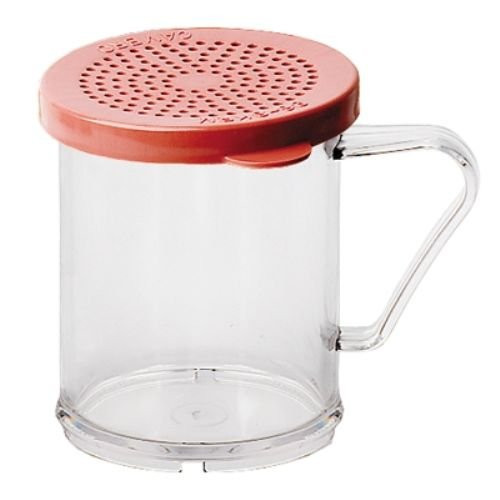 Cambro - Dredger with Red Medium Ground Lid - 96SKRM