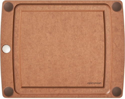 Epicurean - All-In-One 11.5" x 9"  Nutmeg & Brown Cutting Board
