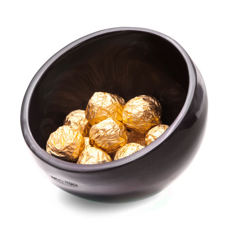 Kenny Mack - 0.5 Qt Ebony Pearl Slant Bowl 2/Case - KMK1024EBP