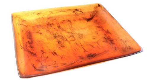 Kenny Mack - 19.5" x 16.5" x 1.5" Tortoise Cameron Rectangle Tray - KMK2105TOR