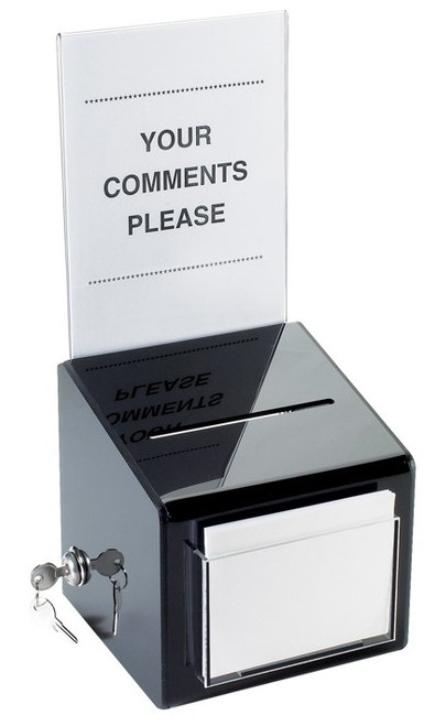 Cal Mil - 7" Suggestion Box W/ Key - 390